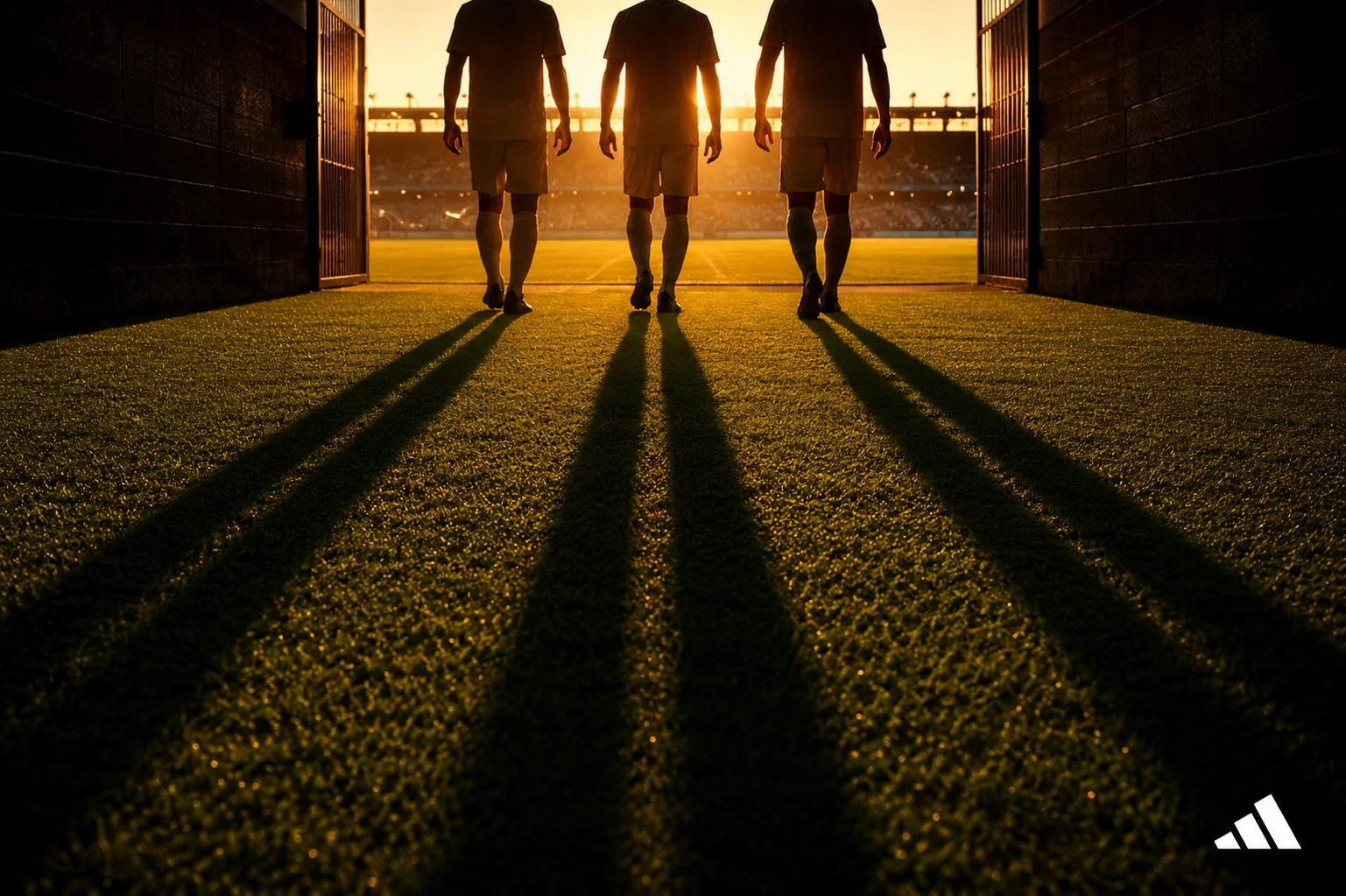 Adidas Three Stripes football advertising concept