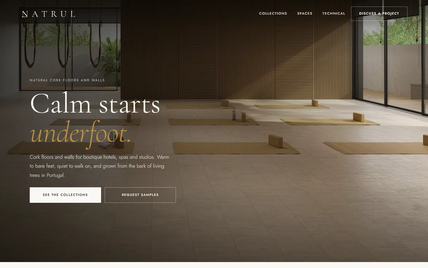 Natrul homepage: calm starts underfoot