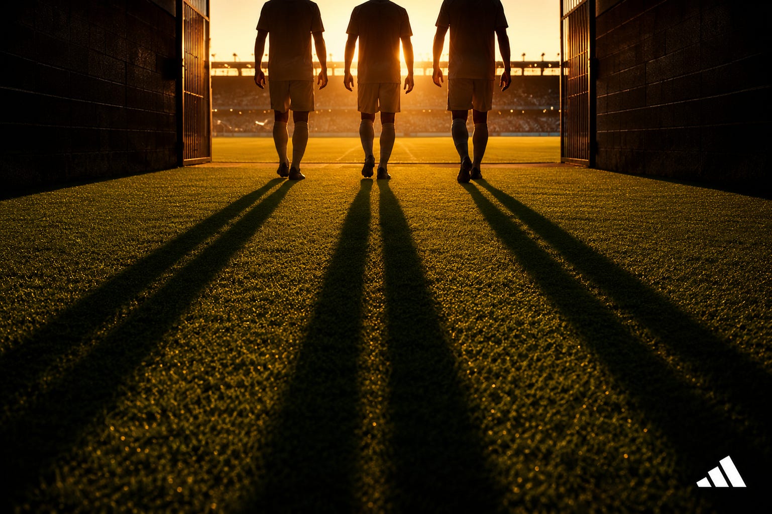 AI-led Adidas football advertising concept
