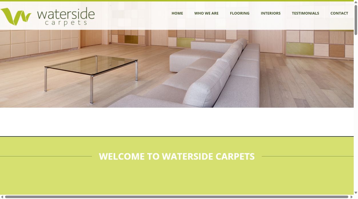 Former Waterside Carpets homepage