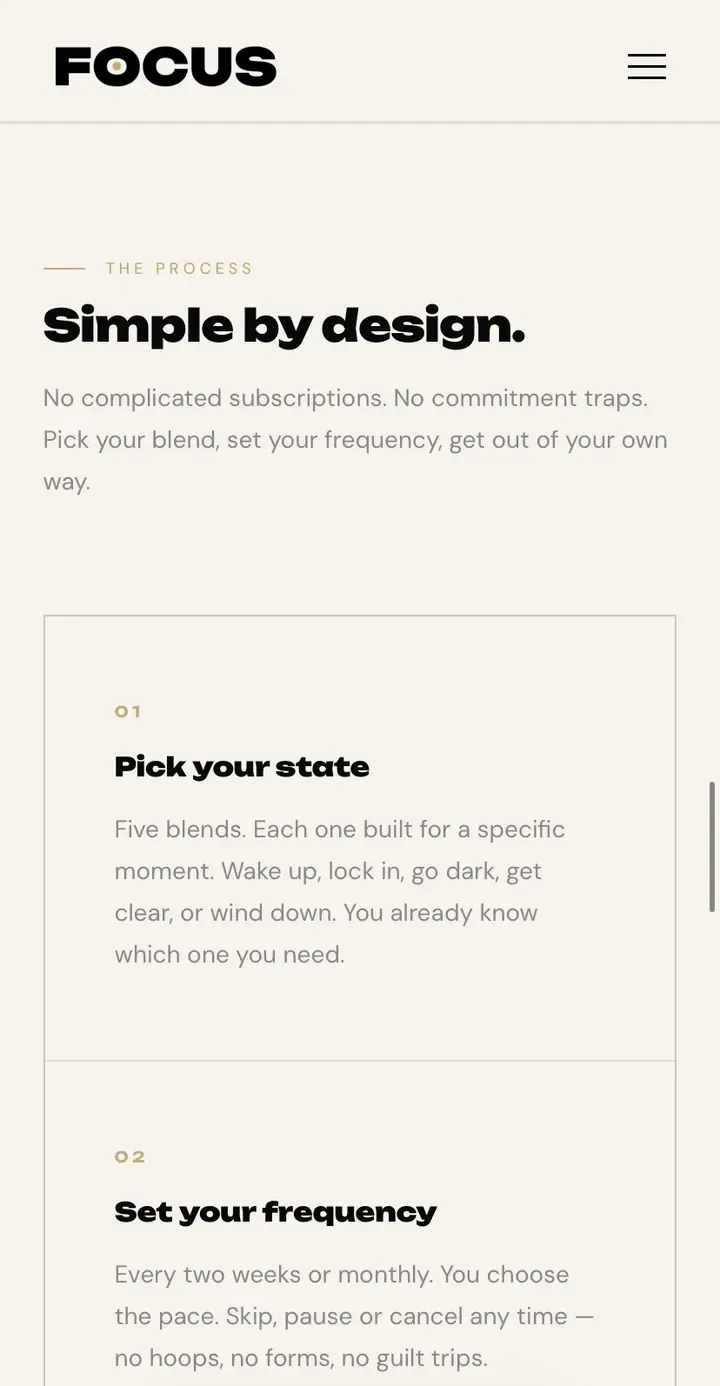 Focus Coffee - Five States. One System.