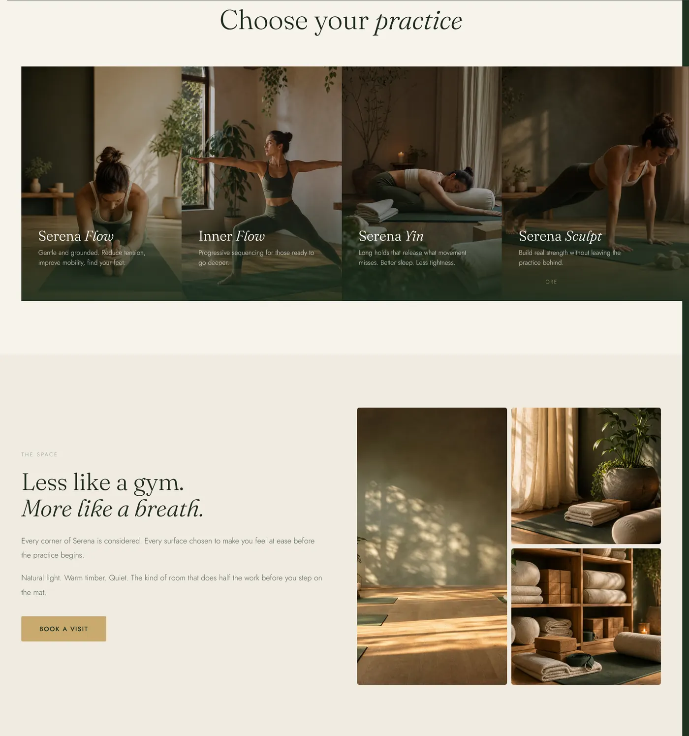 Serena Yoga Hampstead - Choose Your Practice
